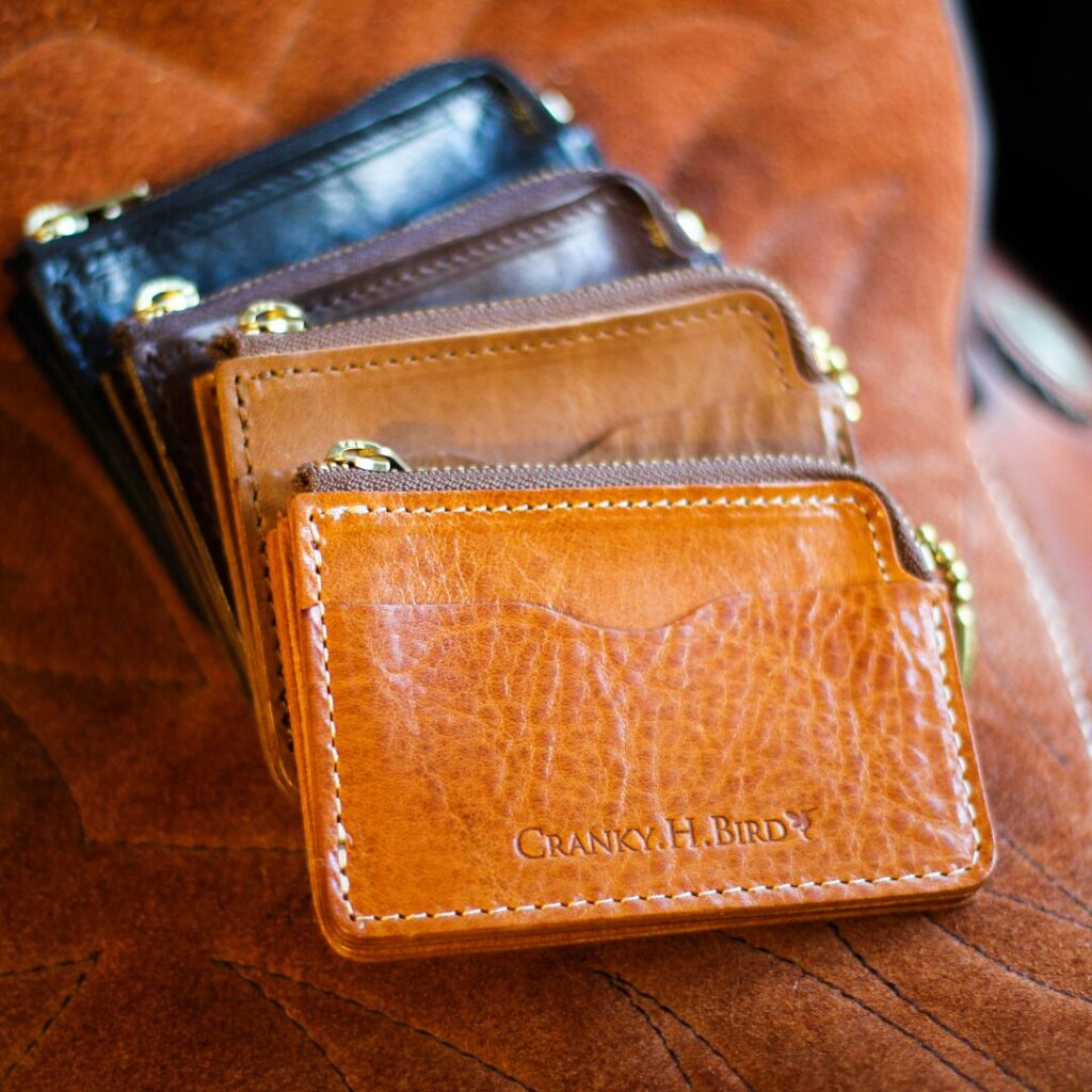 栃木レザーを使用した本革ミニマム財布”WITH”