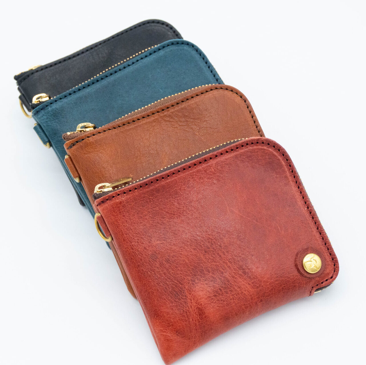 ヴィンテージレザーのミニ財布「COOPER」