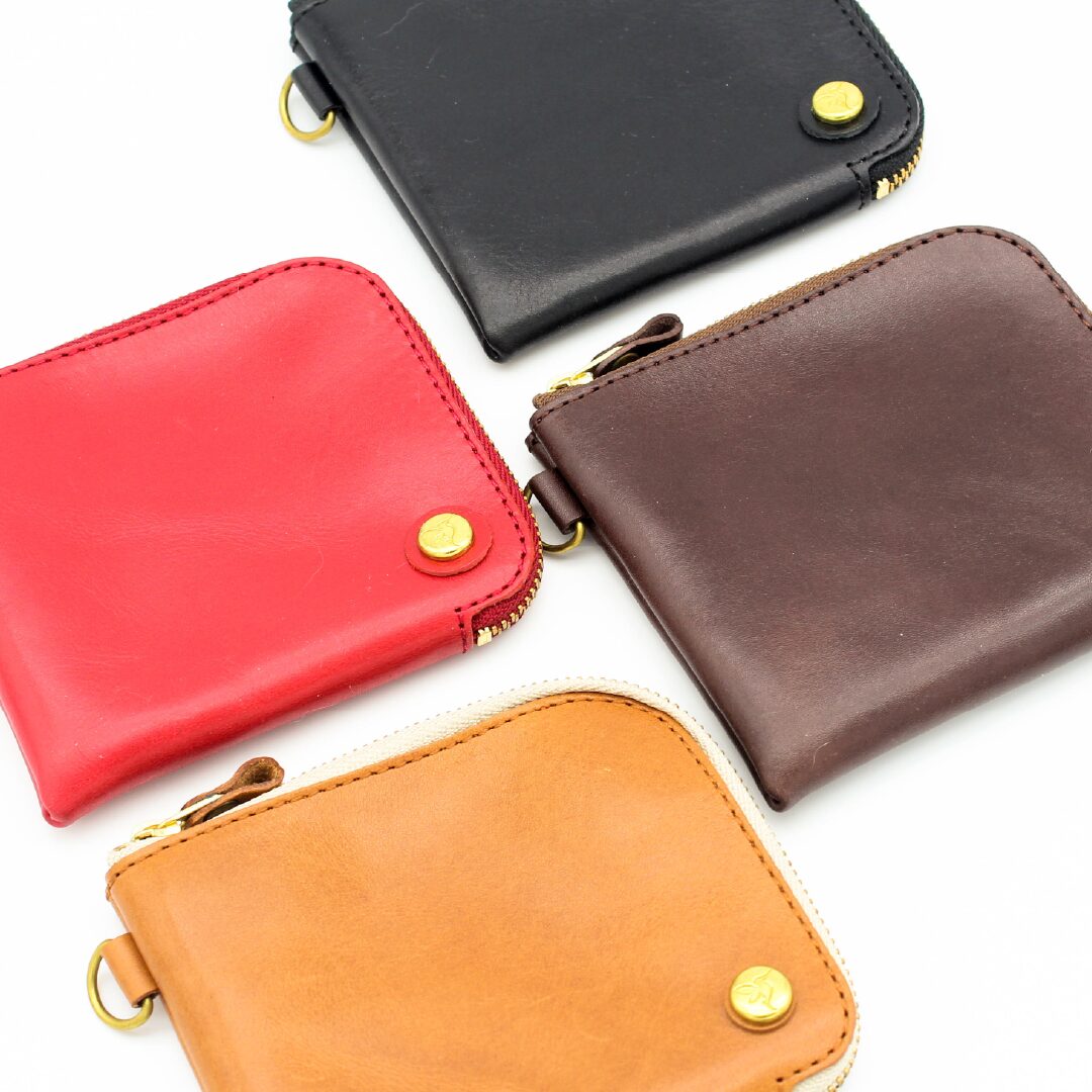 オイルレザーのミニ財布COOPER