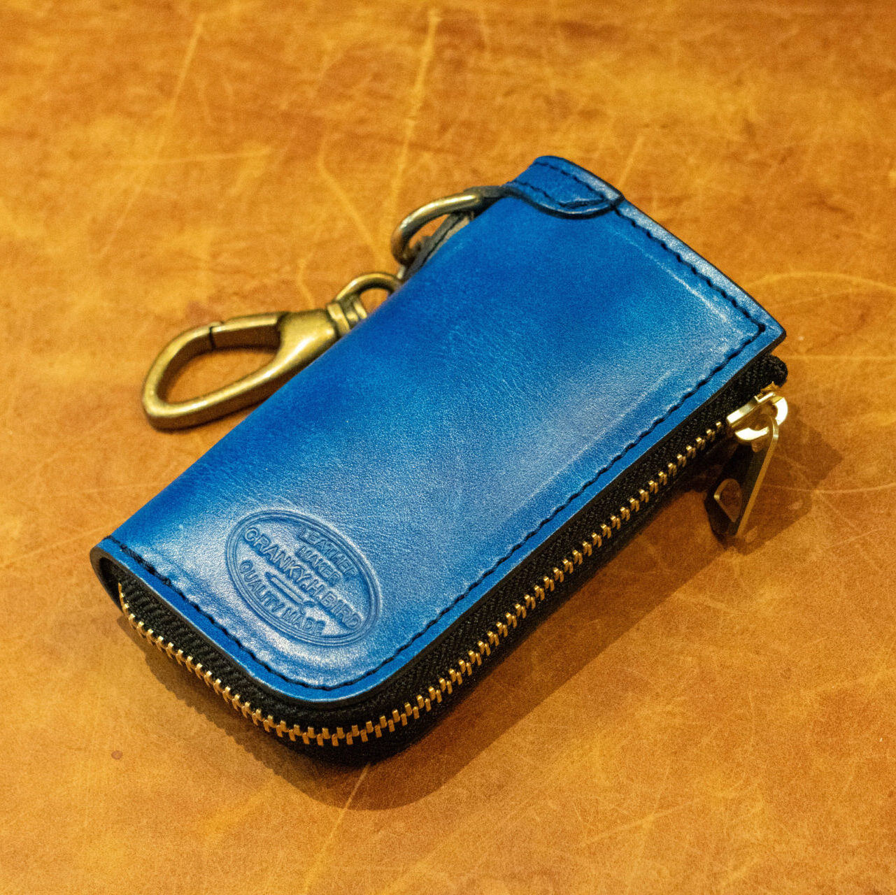 スマートキーケース"GROUND ANTIQUE"ブルー