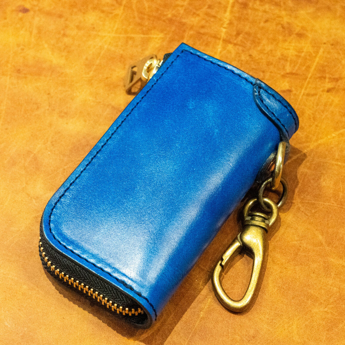 スマートキーケース"GROUND ANTIQUE"ブルー(背面)