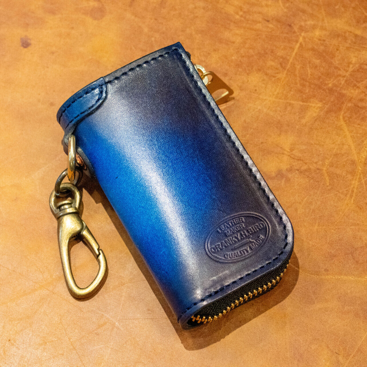 スマートキーケース"GROUND GRADATION"ダークブルー