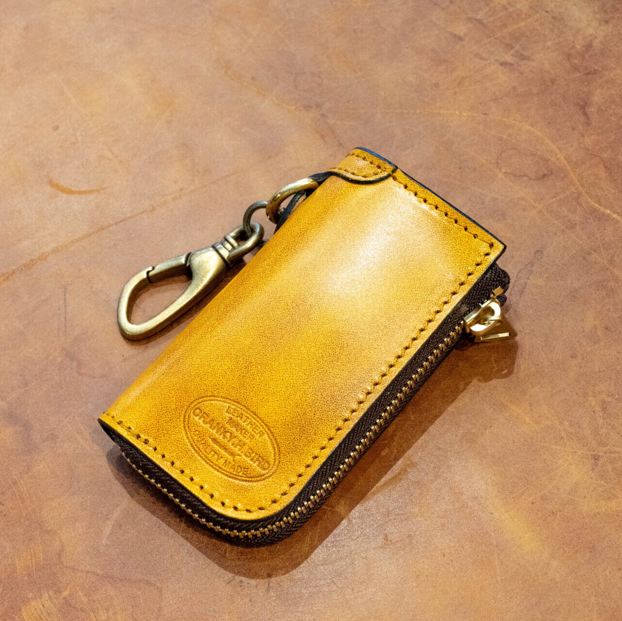 スマートキーケース"GROUND ANTIQUE"イエロー