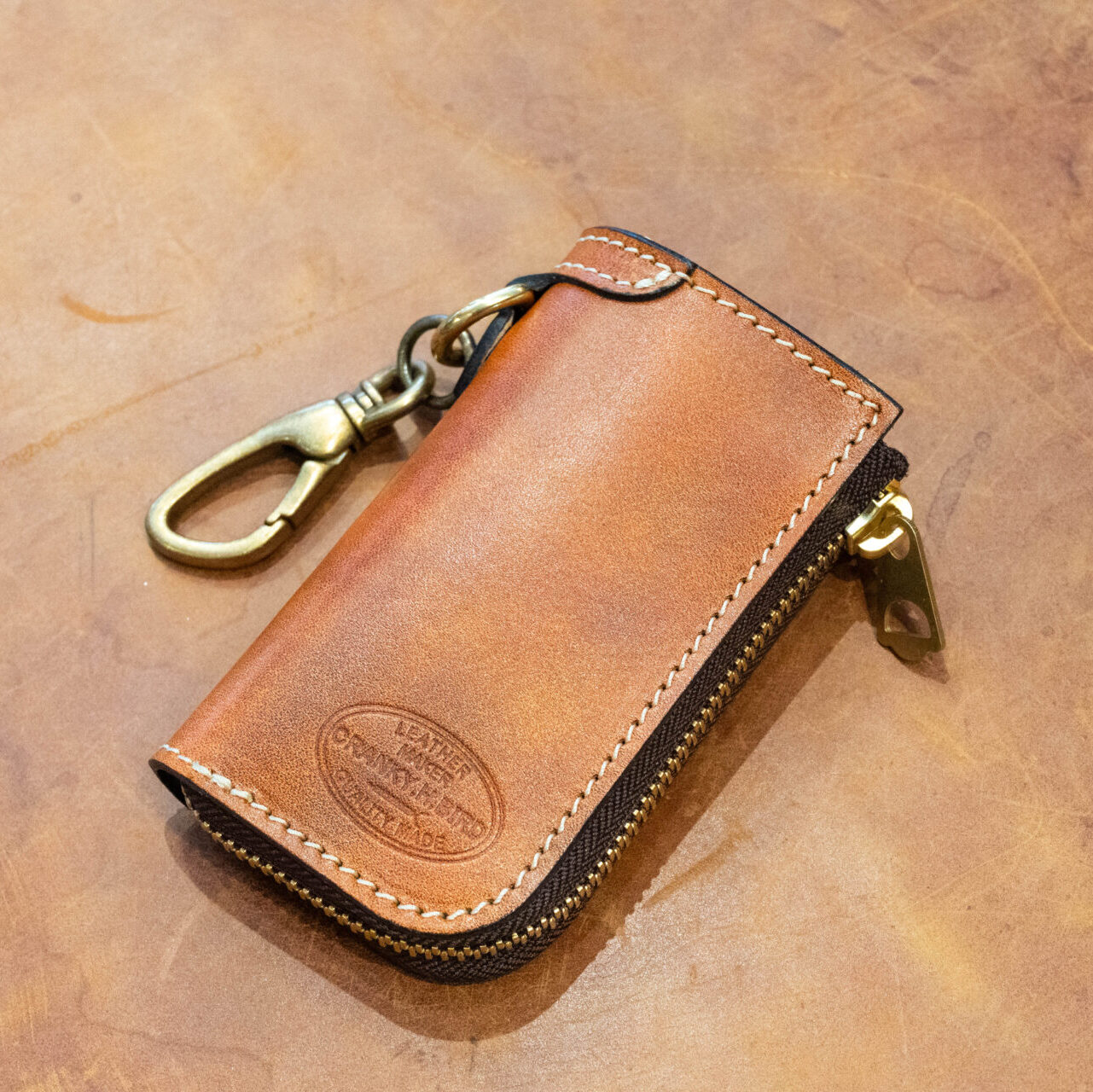 スマートキーケース"GROUND ANTIQUE"オレンジ